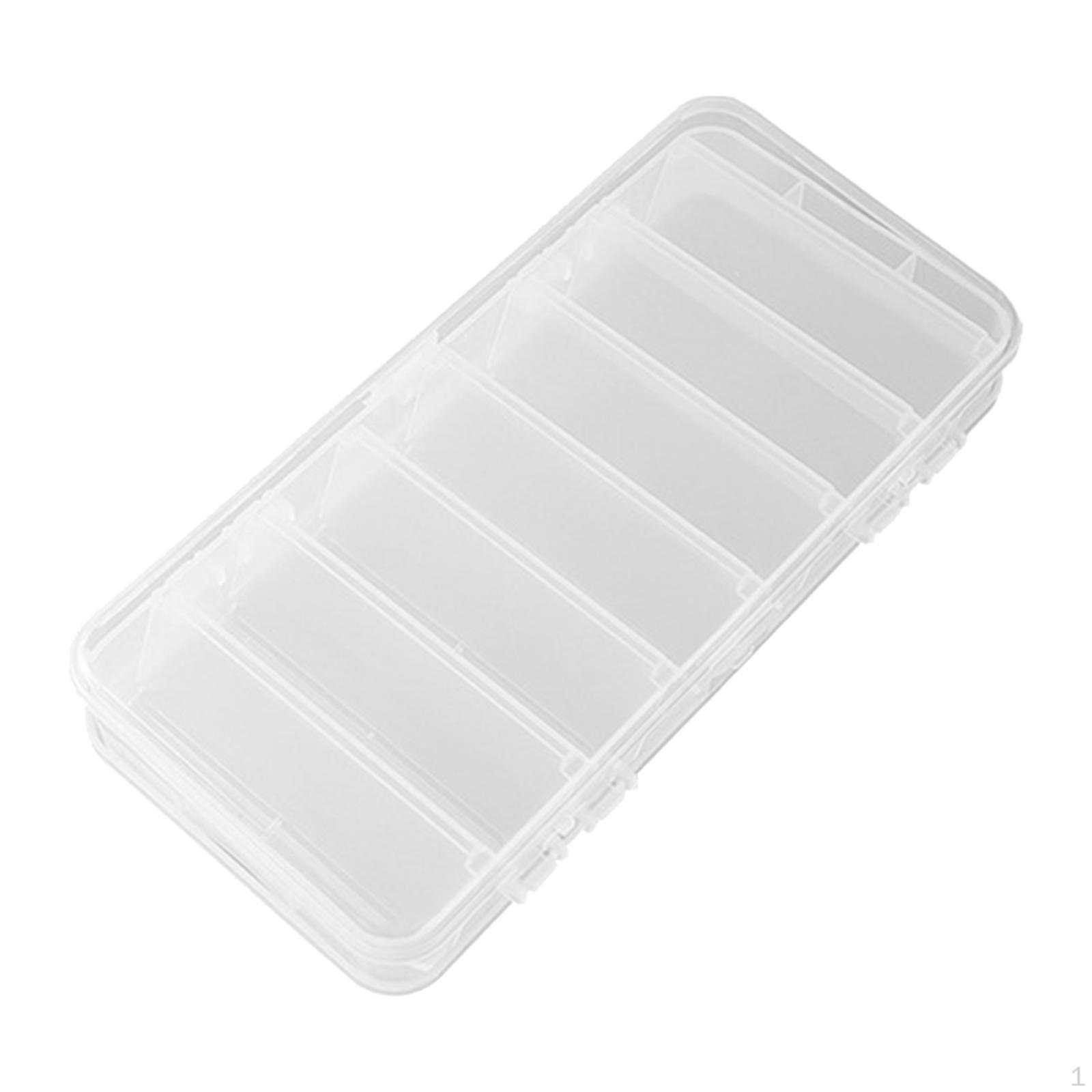 

Двусторонняя коробка для приманок, контейнер, рыболовный аксессуар, многоцелевой водостойкий органайзер 19x9.5x2.5cm