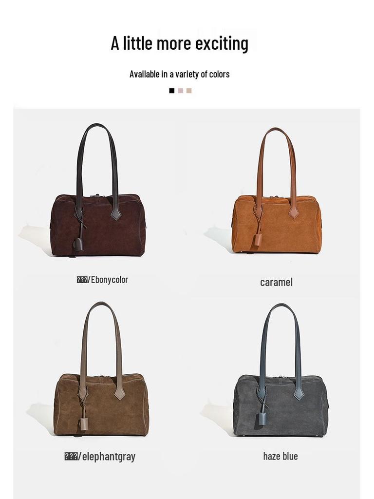 Dámská kožená taška Tote z pravé hovězí kůže 2025 - Victoria Ramenní taška Bowling