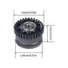 Heavy Duty Two Metal Extruder Gear Set High Wear Resistance Easy Replacement for K2 Plus Continuous Printing