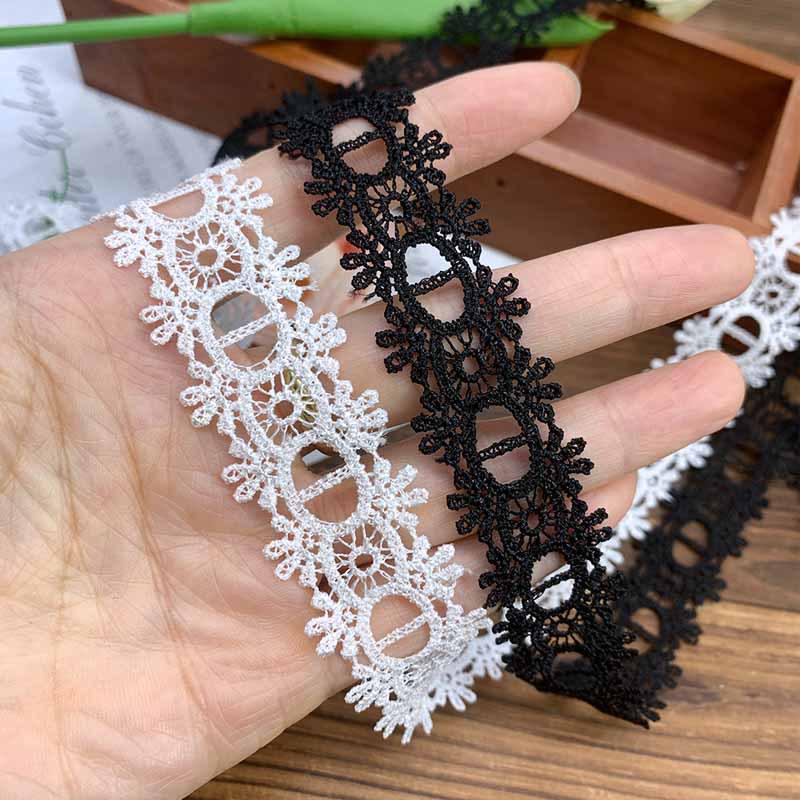 High-Quality 3.5cm Embroidered Lace Ribbon for Lolita Clothing DIY