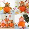 Cute Bear Pig Plush Toy With Detachable Pumpkin Decor Design Children Toys For Kids And Girls