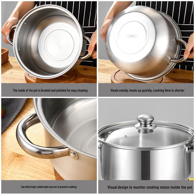 Stainless Steel Soup Pot with Lid
