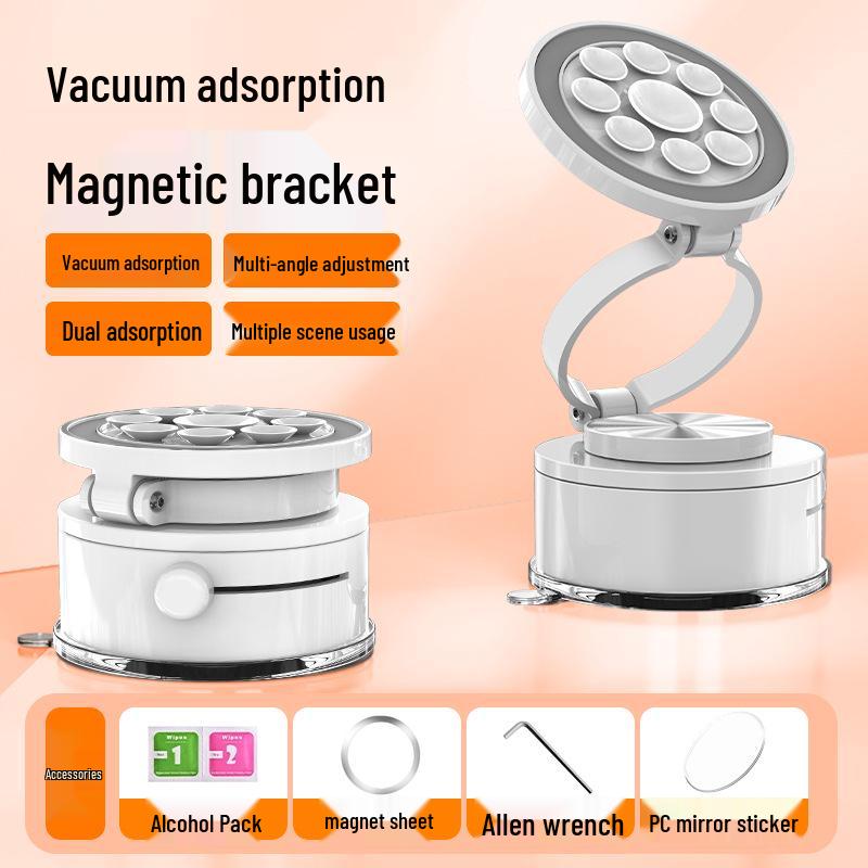 

Universal Magnetic Folding Rotating Phone Holder with Vacuum Suction for Car Navigation P160 белый