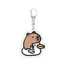 Capybara Cartoon Pencil Case for Students: Flip-Top, Multi-Layer, Large Capacity Stationery Organizer.