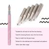 Metal Head Nail Art Dotting Pen Drill Point Flower Line Rhinestones Tip Painting Drawing UV Gel Poli