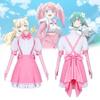 Enchanting Pink Cosplay Costume For Women Polyester Blend Magical Set