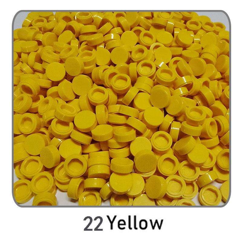 1000 Stück Stadt Bausteine Flache Fliese 1x1 Runde Steine DIY Erleuchten Bausteine Teile 98138 Bausteine für Jungen Mädchen Geschenke Kinder