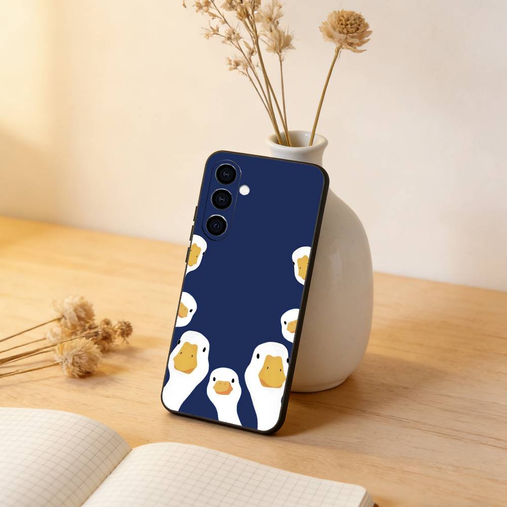 Duck Phone Case For Samsung Galaxy A73,A72,A71,A70,A53,A52,A51,Others Soft Black Cover