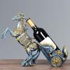 Resin Swan Wine Rack Decorative Holder Modern Home Bar Display Housewarming Gift