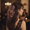 Bronzing Transparent Halloween Bow Hair Clip Halloween Hairpin  Festival Daily Wear