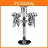 Artificial Sparkling Crystal Candle Holder Lotus Design For Daily Decor Home
