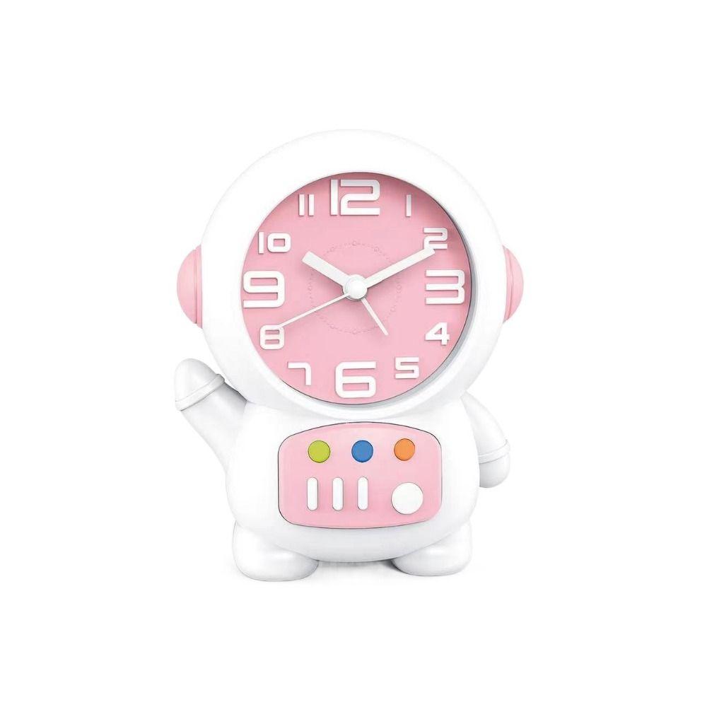 Astronaut Shaped Astronaut Desk Lamp Plastic Bedside Clocks Glowing Alarm Clock  Kids