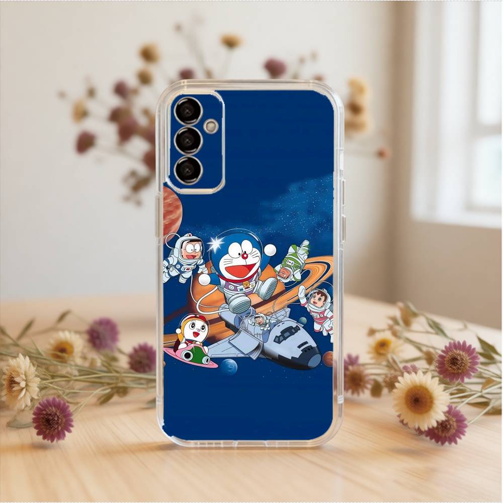 Cute Fat Doraemon   Phone Case Transparent Silicone Soft For SamsungA10,12,20,21S,30,31,40,50,51,52,70,71 Samsung a21s