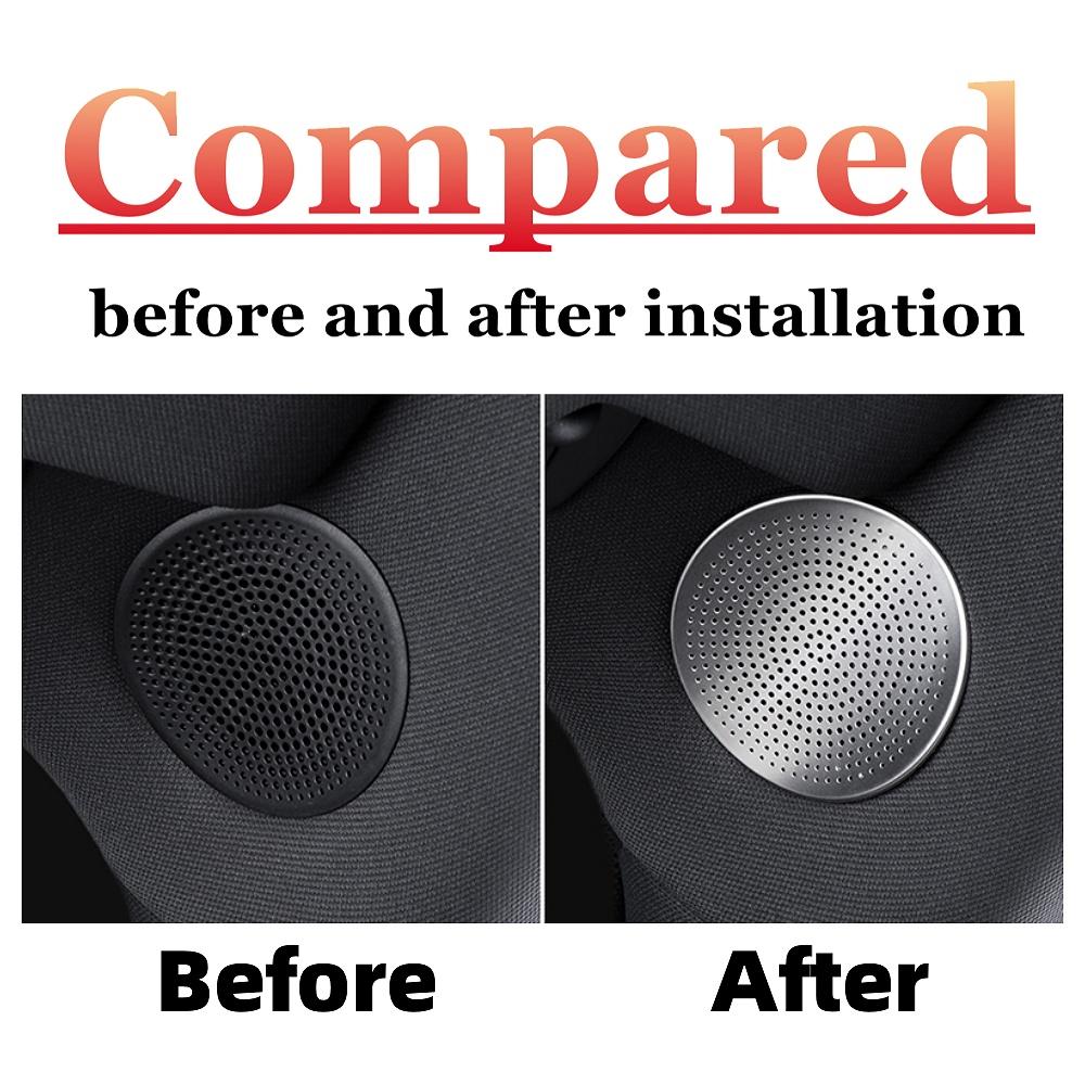For Li LiXiang L7 L8 L9 2022 2023 Car A-Pillar Roof Audio Stainless Steel Protective Decoration Cover With Interior Accessories