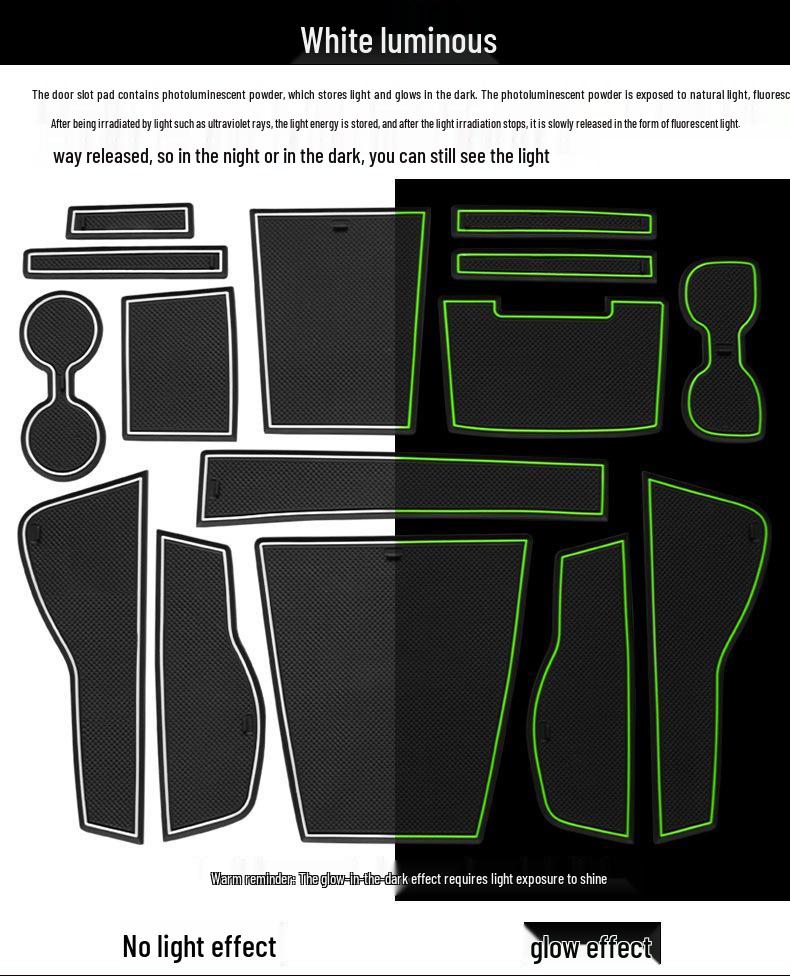 22 BYD Song Pro DMi Door Slot and Cup Holder Pads for Car Modification