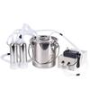 8L/5L/3L Sheep Cow Milking Machine Electric/pulse Milking Machine Milking Pump Stainless Steel Automatic Milking Breeding Tools