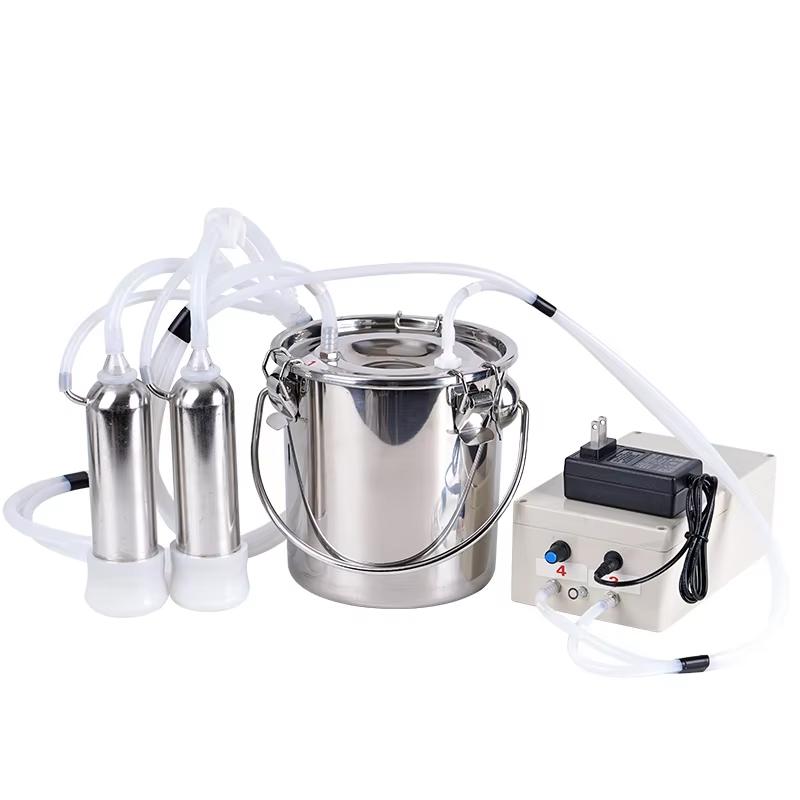 8L/5L/3L Sheep Cow Milking Machine Electric/pulse Milking Machine Milking Pump Stainless Steel Automatic Milking Breeding Tools