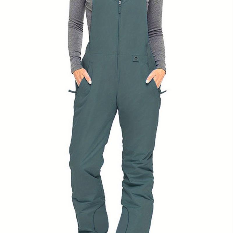 

2025 New Plus Size Adjustable Sleeveless Ski Suit for Women - European & American Style XL серый