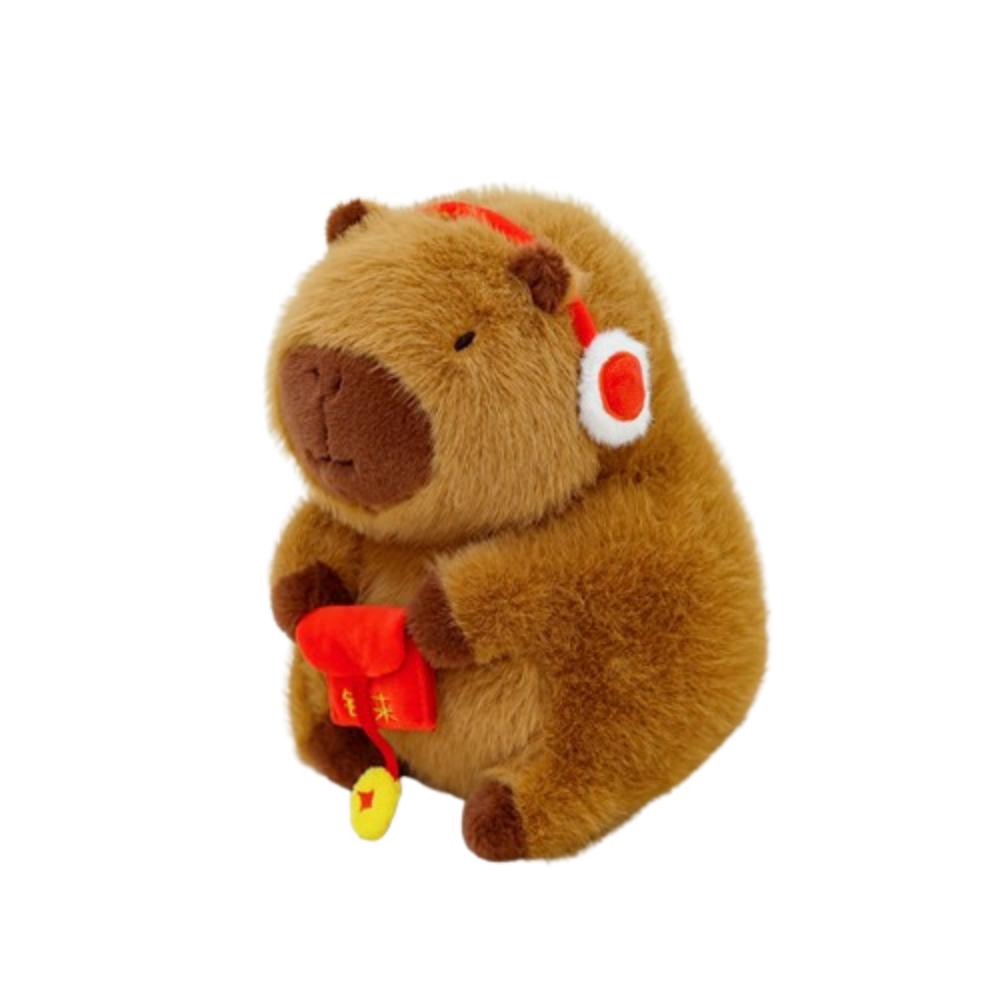 New Year Style Simulation Capybara Toy Soft Stuffed Capybara Doll  Christmas Toy