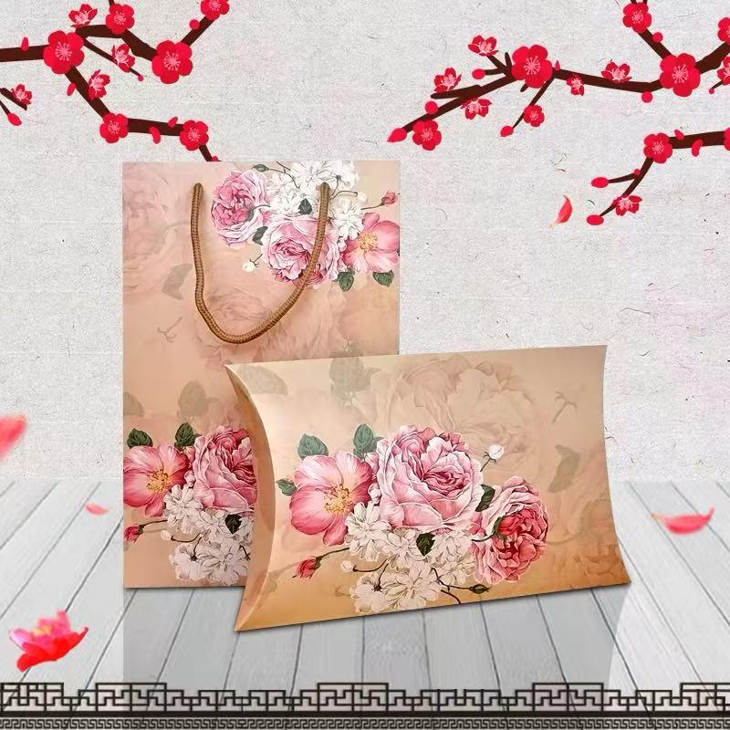 El Çantalı İpek Eşarp Şal Hediye Paketleme Seti