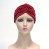 1Pcs Women'S Ethnic Style Pleated Turban Hat, Soft And Breathable, Suitable For Daily Wear, Yoga, And Fitness