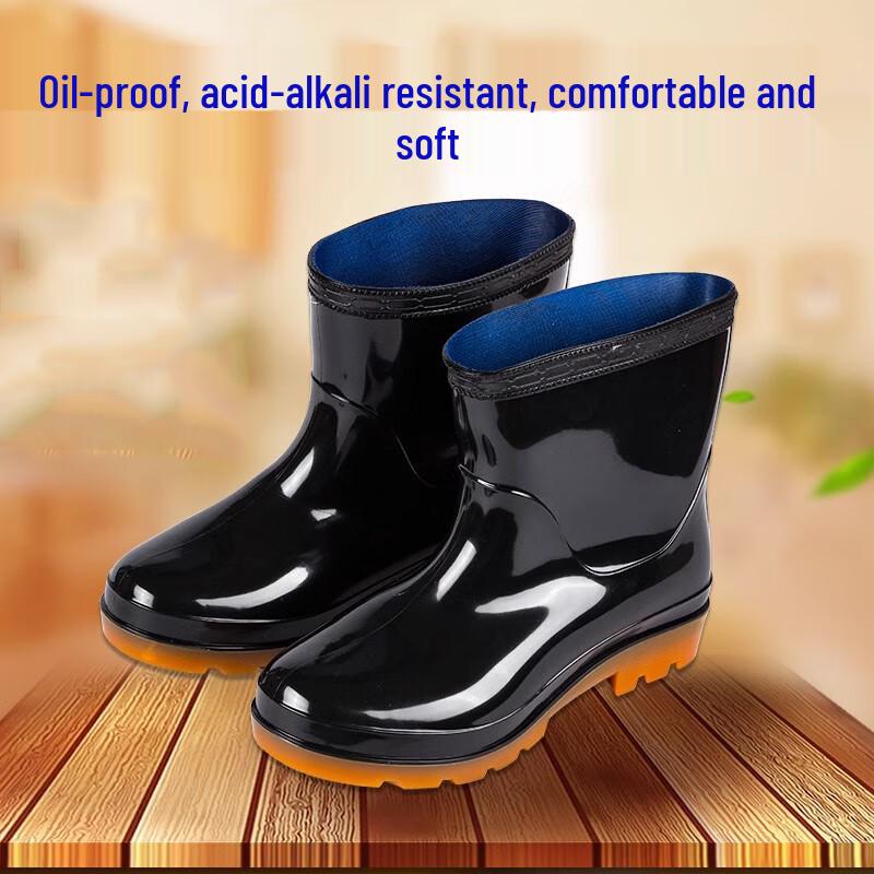 

GUAIKEAI Men s Waterproof Work Safety Rain Boots