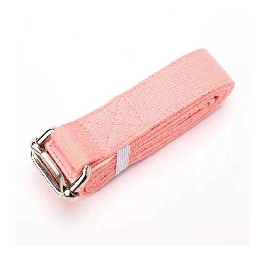 Custom logo Fitness Natural Hemp Cotton Organic Eco Friendly Yoga Straps with Belt