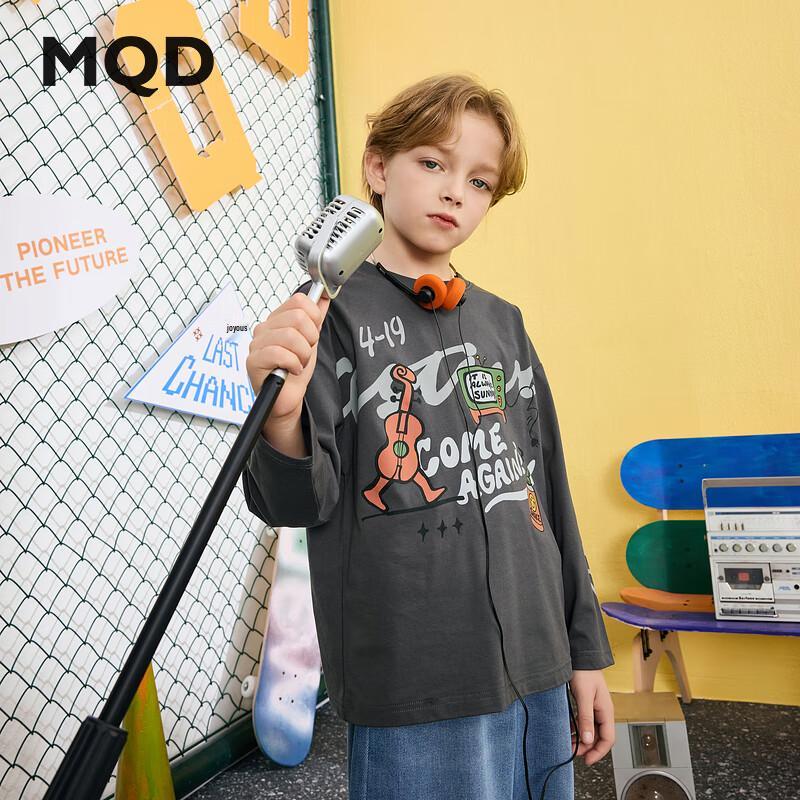 

MQD Boys Collegiate Cartoon Long Sleeve T-shirt 130cm