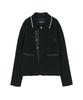 Adsb Andersson Bell Knit Collar Tweed Cardigan (Black)