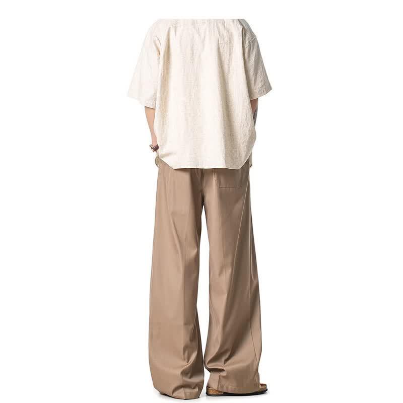 ICH MODE Men's Summer Casual Wide-Leg Trousers
