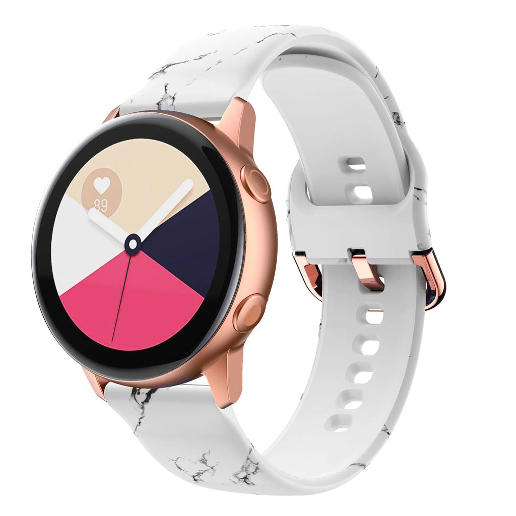 22mm 20MM Watch Strap for Samsung Galaxy Watch 6 5 pro/4/Classic Silicone Sport Bracelet for Amazfit GTR-GTS 4-3-2e Printed Band