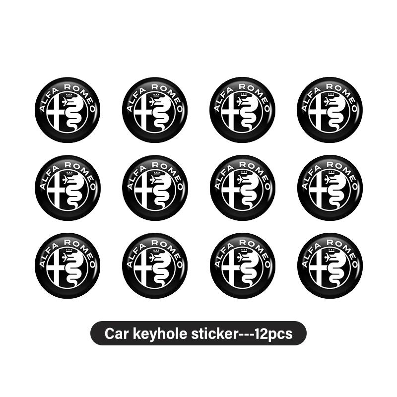 Bildekaler För Alfa Romeo Bilstyling Lås Nyckelhålskal Nyckelskydd Dekaler Dekorationstillbehör För Alfa Romeo Giulie
