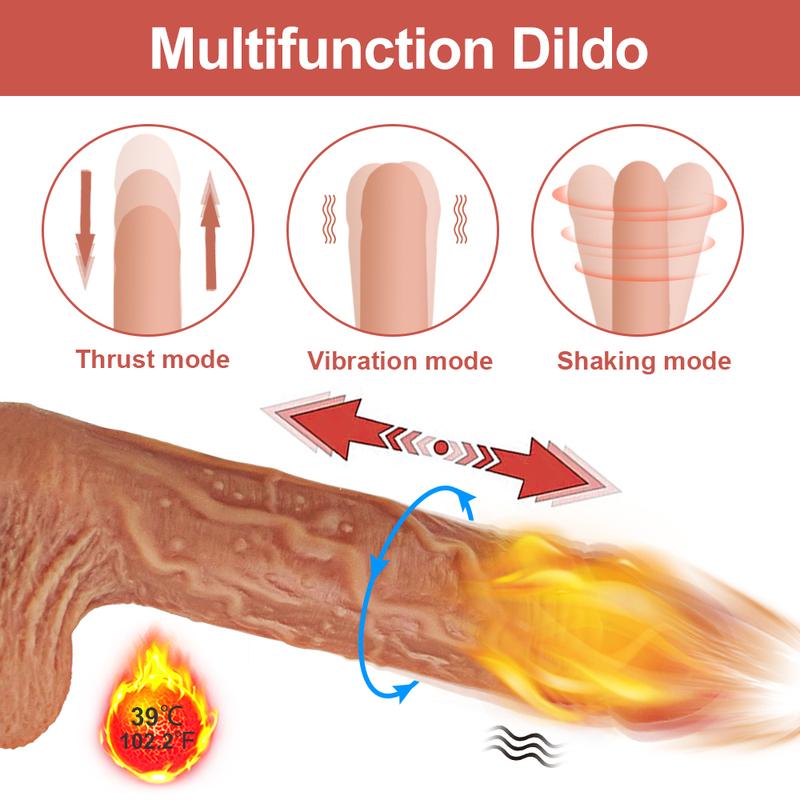 APP Control Thrusting Vibrating Dildo Female Telescopic Heating Penis Masturbator With Suction Cup Sex Toys for Women Adult 18+