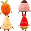 98in Cartoon Plush Toy Fruit Design Strawberry Watermelon Radish Pear Gift Kids