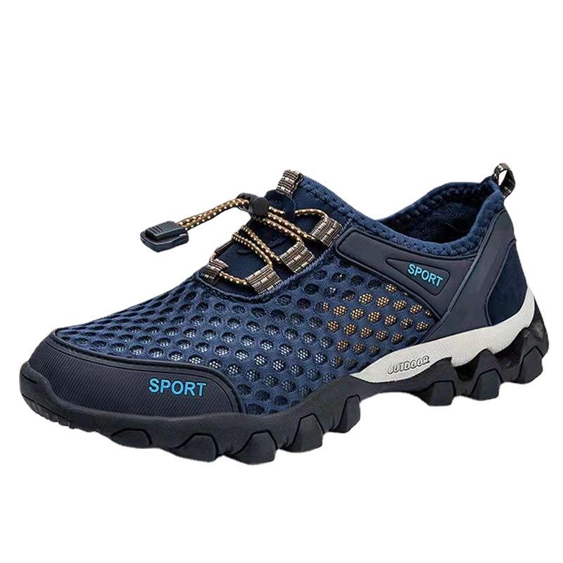 [Automatische Verteilung] Herrenschuhe Sommer Herren Sportliche Freizeitschuhe Mesh Outdoor Leicht Atmungsaktiv Hohle Schuhe