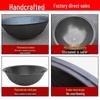 Xihe 56cm Extra Thick Cast Iron Wok with Stainless Steel Lid