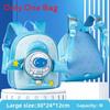 Space Explorer Kids School Backpack With Inflatable Straps For First Grade Students