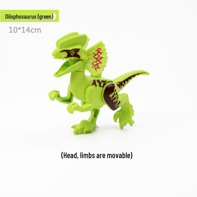 Compatible LEGO Large Building Blocks & Animal Accessories: Dinosaur, Crocodile, Tiger, Giraffe, Chicken, Dog, Cat.