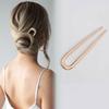 Simple U Shaped Hairpin Fashionable Hair Jewelry Accessories Metal Hair Sticks French Hair Clips Pins for Women Wholesale