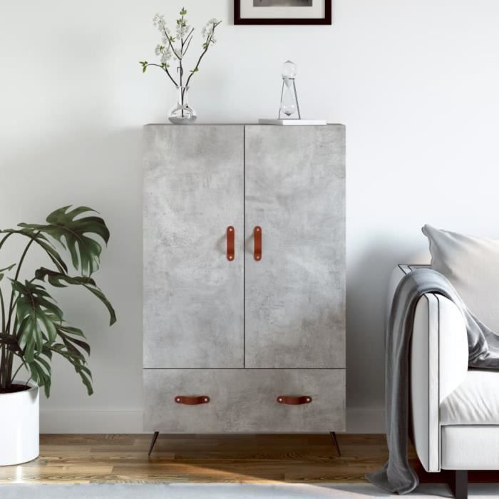 VidaXL Highboard Concrete Grey 69.5x31x115 Cm Engineered Wood 828208