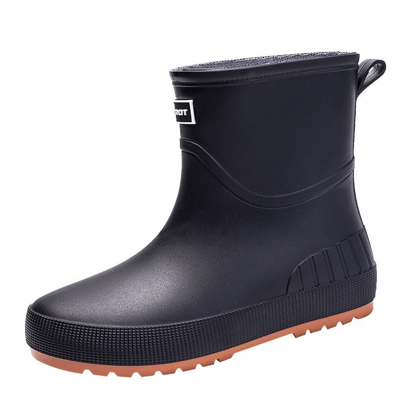 

Женские водонепроницаемые резиновые сапоги до середины икры: Нескользящие, износостойкие, идеально подходят для улицы, работы и дождливых дней Size 36