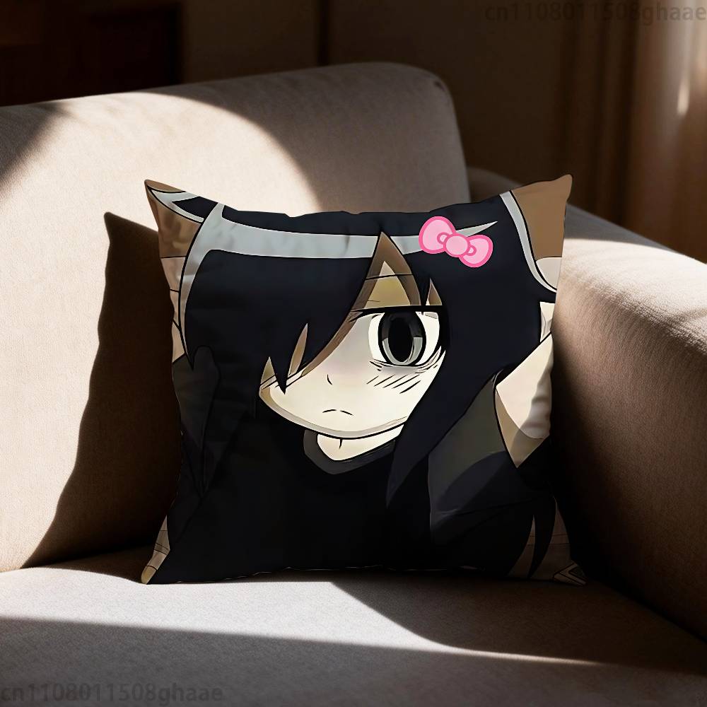 C-Character Tomoko Kuroki Pillowcase Casual Style Decoration, Suitable for Home Decoration (excluding Pillow Core)