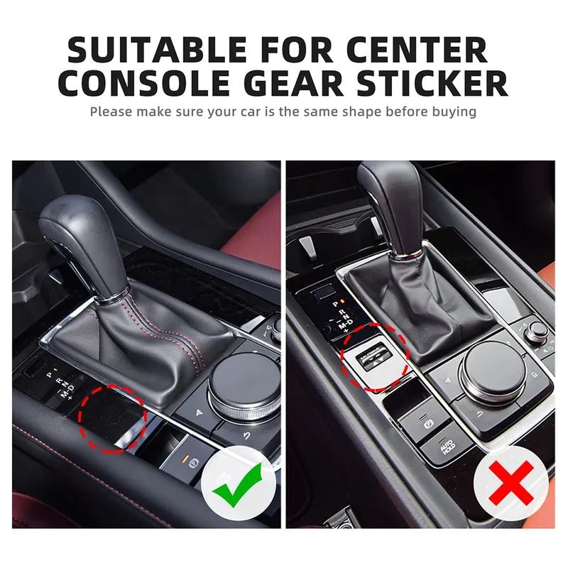 Top Suede Trim LHD RHD Sticker For Mazda 3 Axela BP      2024 2025 Car Central Automatic Gear Shift Panel