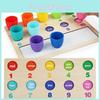 Early Education Number Math Magnetic Sticker Wooden Toy For Toddler Learning And Color Matching