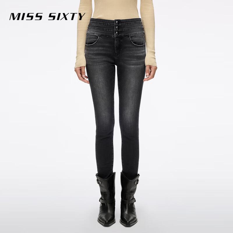 

MISS SIXTY Women s 2025 Fall Triple Ring High-Waist Skinny Jeans 23
