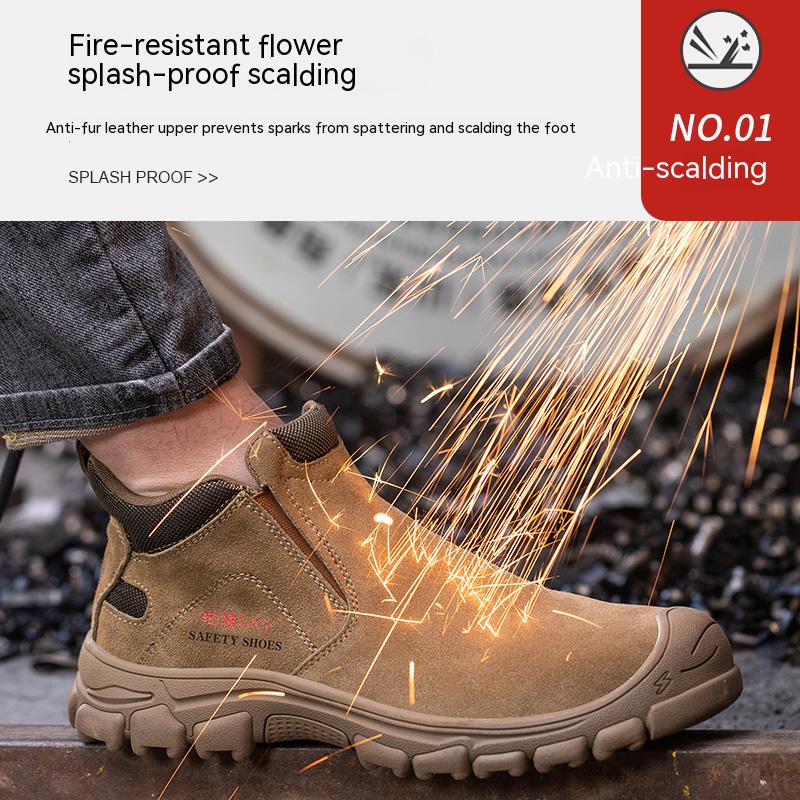 Insulated Waterproof  Work Shoes Puncture Proof Safety Shoes Standard Safety Shoes  Anti Smashing Steel-Toed Shoes