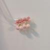 Super Sweet Pink Bow Earrings S925 Silver Needle Sweet Girl Heart Candy Bead Earrings Summer Fresh Earrings