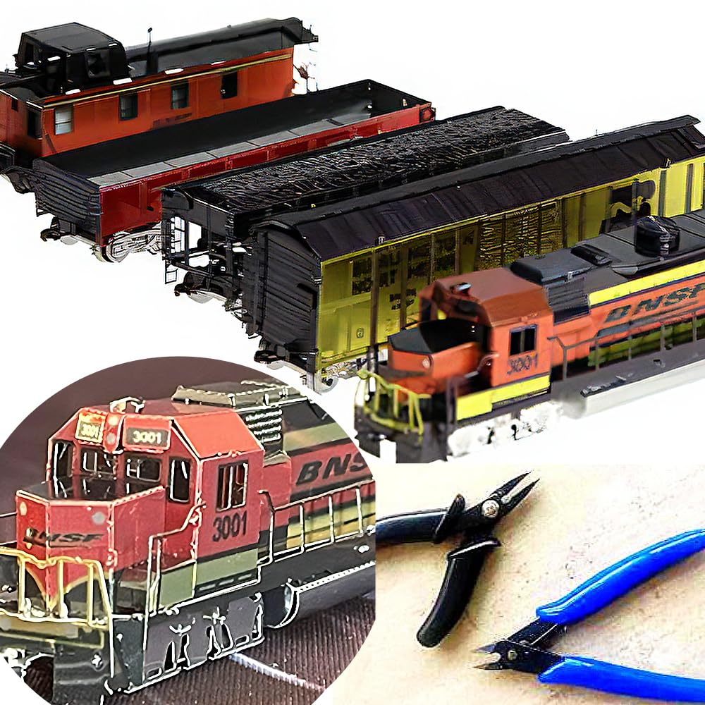 TOKIX 3D Assembly Kit, 3D Craft Kit, 5-Car Train (Tools Included)
