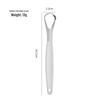 Stainless Steel Tongue Scraper - Removes Coating and Dirt for Adult Oral Hygiene