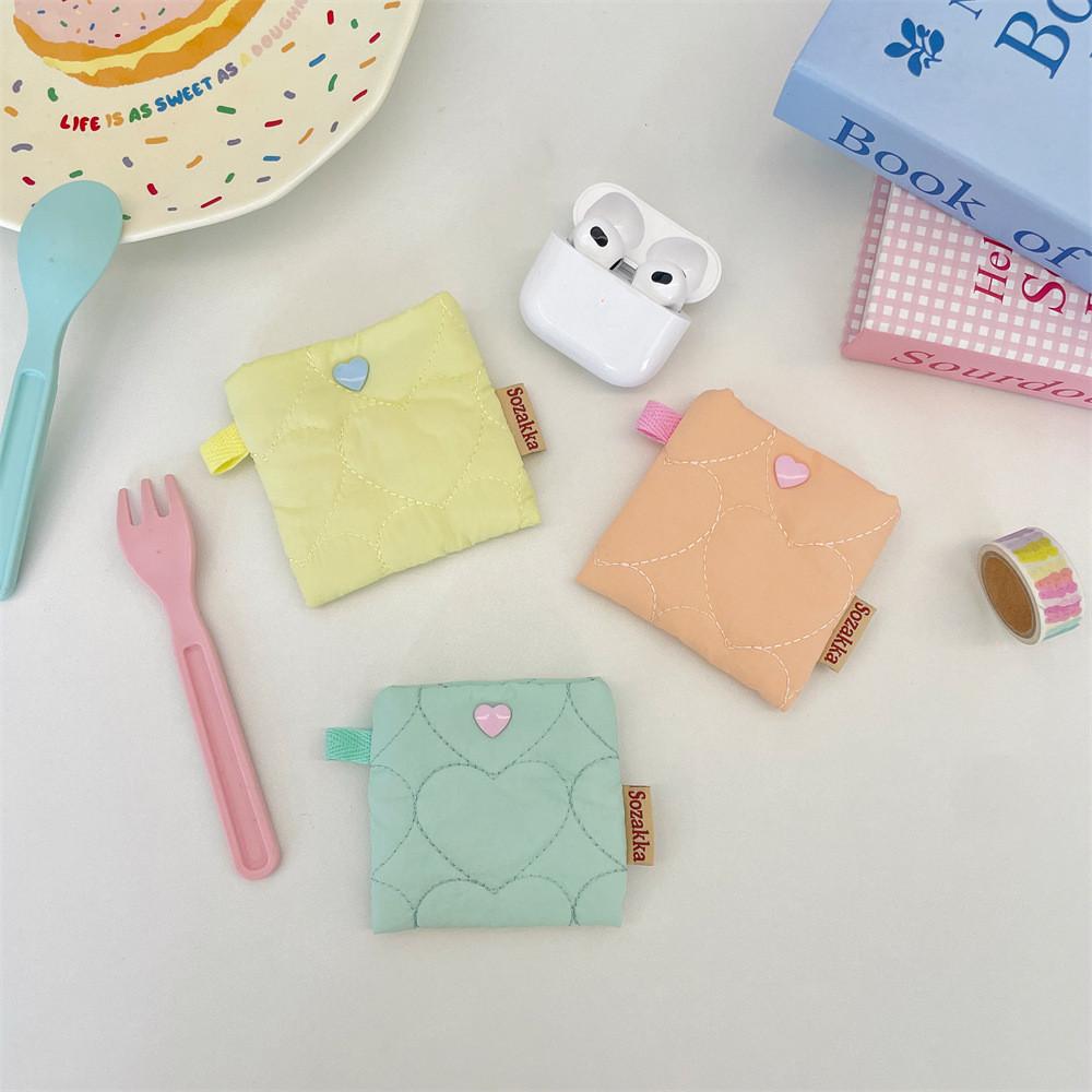Student Earphone Case With Polyester Material Portable Organizer For Girls
